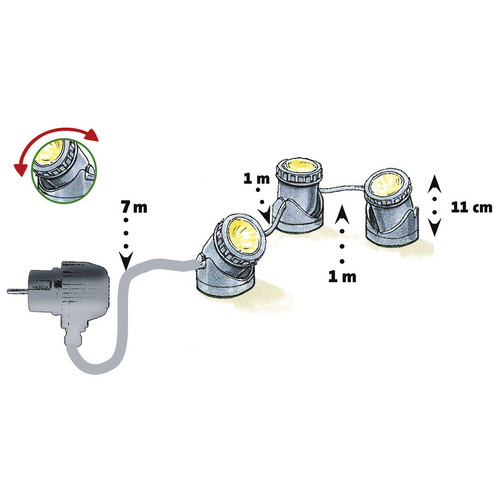 HEISSNER Lampe, 3er Set - schwarz... HEISSNER Lampe, 3er Set - schwarz...