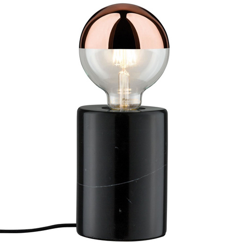 Paulmann LED Tischleuchte Neordic Nordin Schwarz/Marmor