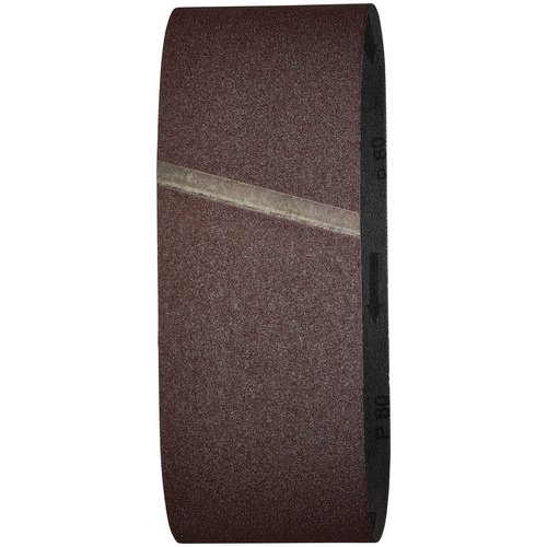 Wolfcraft Schleifbänder, K80 75 x 533 mm, 3 Stück