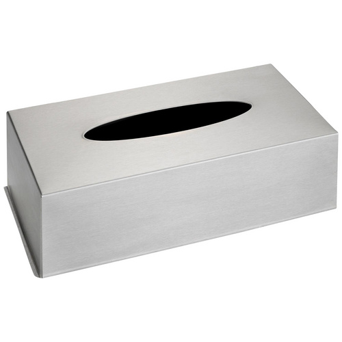 WENKO Kosmetikbox, für Kosmetiktücher, Edelstahl