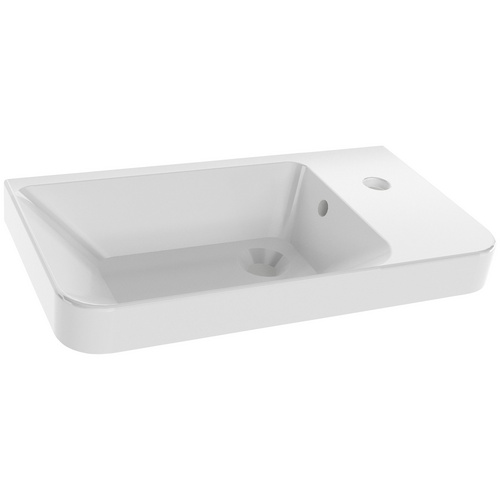 Fackelmann Keramik-Waschbecken 55 cm Milano Weiß