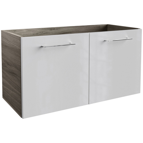 Fackelmann Waschbeckenunterschrank 80 cm Lima Weiß-Steinesche 2-türig