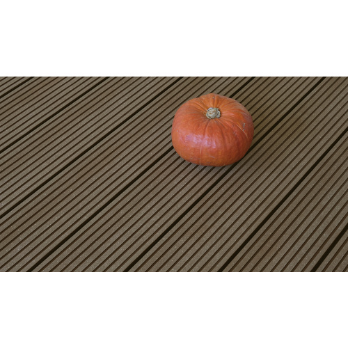 Thumbnail - Mr. GARDENER WPC-Terrassendiele, Breite: 14,5 cm, Stärke: 2,6 cm, gebürstet, 1 Stk. - braun