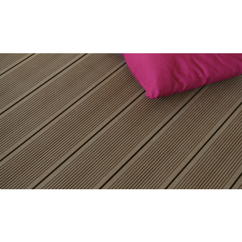 Thumbnail - Mr. GARDENER WPC-Terrassendiele, Breite: 14,5 cm, Stärke: 2,6 cm, gebürstet, 1 Stk. - braun