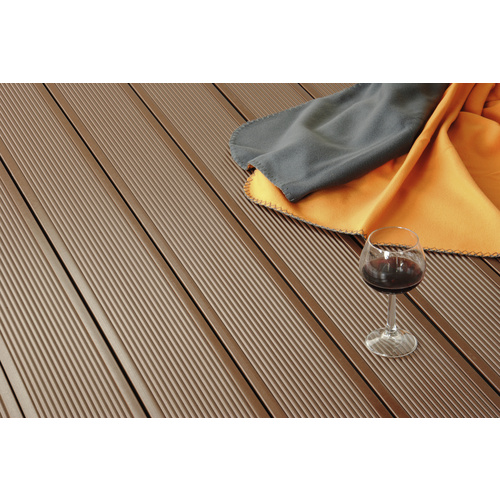 Thumbnail - Mr. GARDENER WPC-Terrassendiele, Breite: 14,5 cm, Stärke: 2,6 cm, 1 Stk. - braun