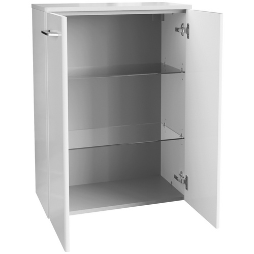 Thumbnail - FACKELMANN Doppel-Midischrank »MILANO«, weiss, 2 Türen, BxHxT: 60,2 x 82,6 x 32 cm