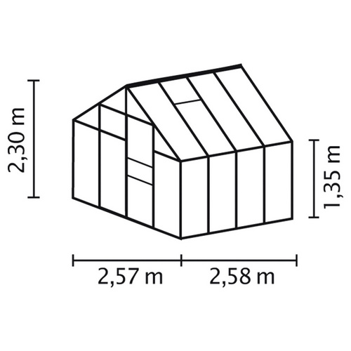 VITAVIA Gewächshaus »Merkur«, 6,7 m²...