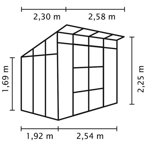 VITAVIA Gewächshaus »Freya«, 5,9 m²,...