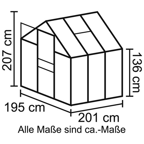 VITAVIA Gewächshaus »Apollo«, 3,8 m²...