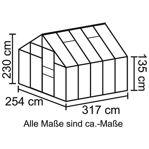 VITAVIA Gewächshaus »Merkur«, 8,3 m²...
