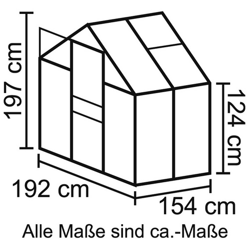 VITAVIA Gewächshaus »Calypso«, 3 m²,...