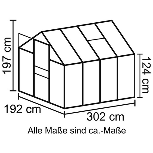 VITAVIA Gewächshaus »Calypso«, 5,8 m...