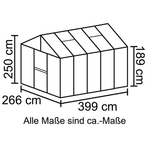 VITAVIA Gewächshaus »Zeus«, 10 m², A...