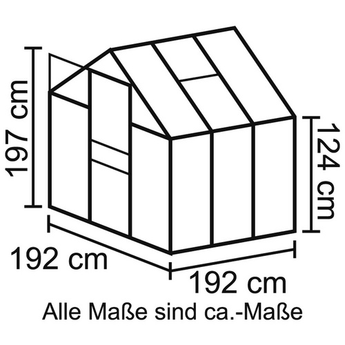 VITAVIA Gewächshaus »Venus«, 3,8 m²,...