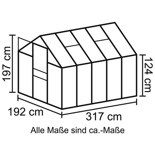 VITAVIA Gewächshaus »Venus«, 6,2 m²,...
