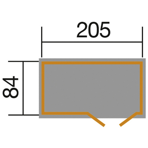 WEKA Gerätehaus, BxT: 219 x 100 cm (Auf...