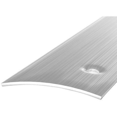 Thumbnail - CARL PRINZ Übergangsprofil, BxH: 40 x 4 mm, seitlich versenkt gelocht - silberfarben