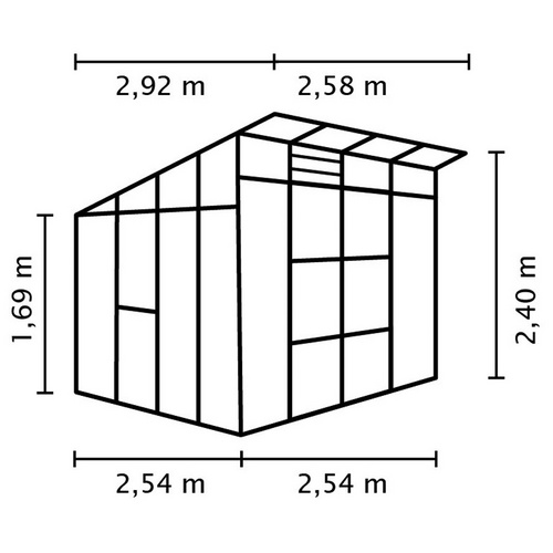 VITAVIA Gewächshaus »Freya«, 7,6 m²,...