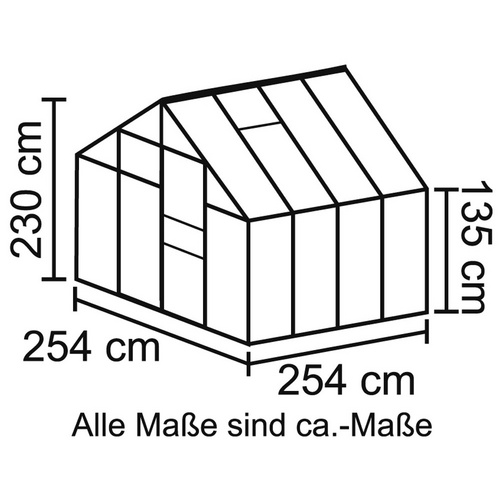 VITAVIA Gewächshaus »Merkur«, 6,7 m²...