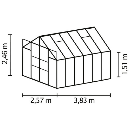 VITAVIA Gewächshaus »Uranus«, 9,9 m²...