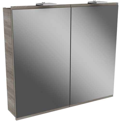 Fackelmann Spiegelschrank 80 cm Lima Steinesche 2-türig EEK: A