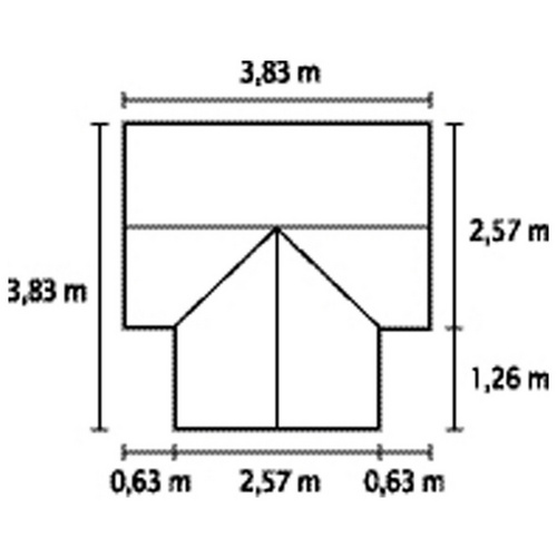 Thumbnail - VITAVIA Gewächshaus »Sirona«, 13 m², Aluminium/ESG Glas, winterfest - silberfarben