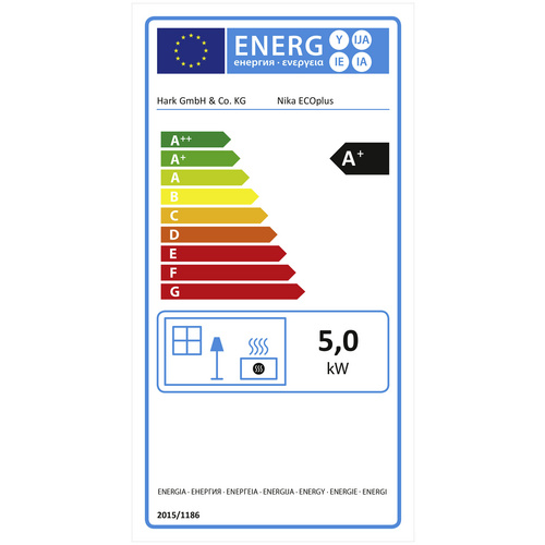 HARK Zeitbrandofen »Nika ECOplus«, Naturstein, 5 kW - grau (Rabatt: 20 %)