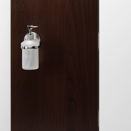 Thumbnail - FACKELMANN Seifenspender »Fusion«, BxHxT: 7 x 16 x 12 cm - silberfarben