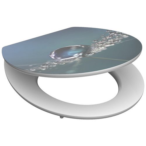 Schütte WC-Sitz Water Drop Holzkern mit Absenkautomatik