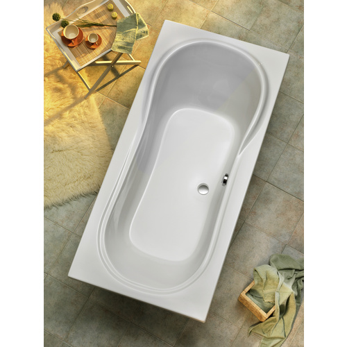 OTTOFOND Badewanne »Palma«, BxHxL: 90 x 45 x 190 cm, Körperform - weiss