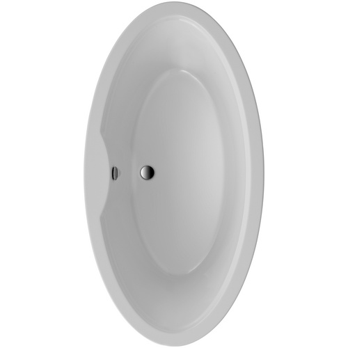Ottofond Freistehende Badewanne Luna 179,5 x 94,5 x 45 cm, weiß