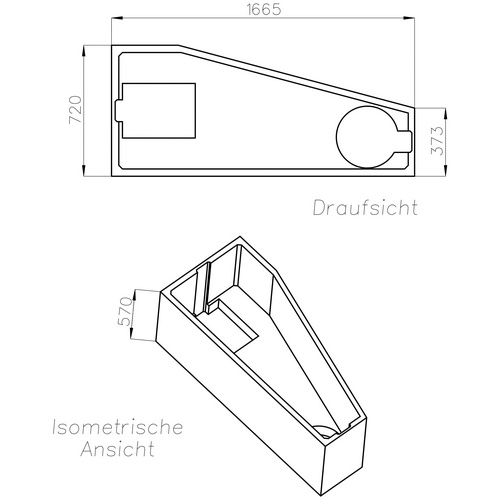 OTTOFOND Wannenträger »Koala Vario «, BxHxL: 72 x 57 x 166,5 cm, weiß - weiss