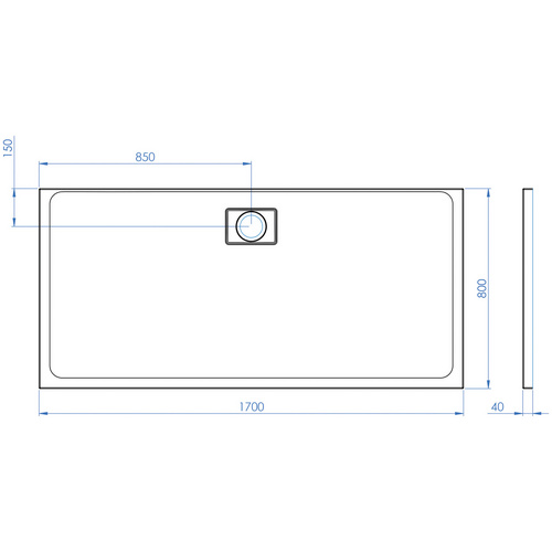 Thumbnail - OTTOFOND Duschwanne »Pearl«, BxT: 80 x 170 cm, weiß - weiss