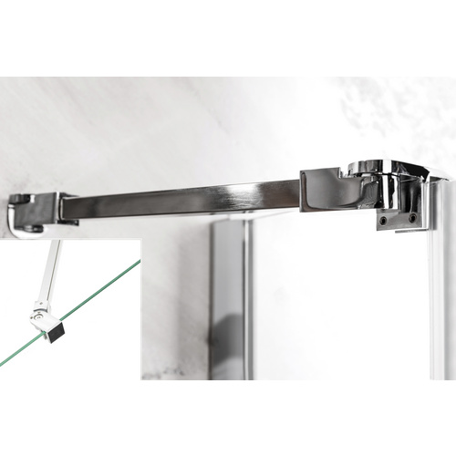 Thumbnail - Sanotechnik Schwenktür »Symphony«, Drehtür, BxH: 115 x 195 cm - silberfarben