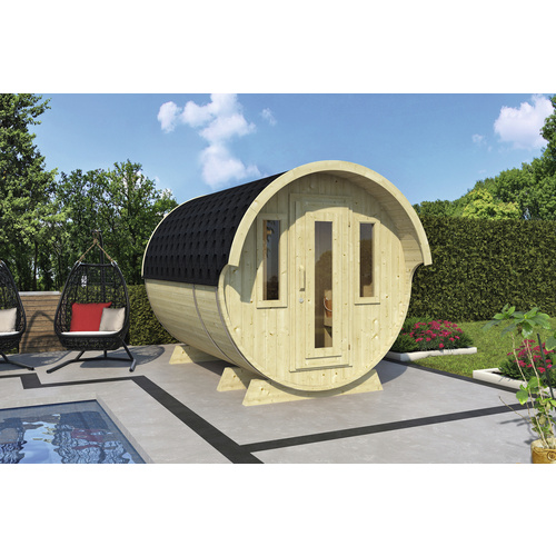 WOLFF FINNHAUS Fasssauna »De luxe«, Fi...