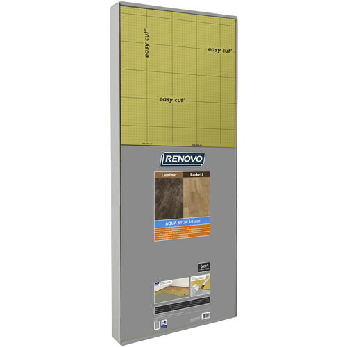RENOVO Laminat/ Parkettunterlage »Aqua Stop «, 6 m², geeignet für Parkett und Laminat - goldfarben