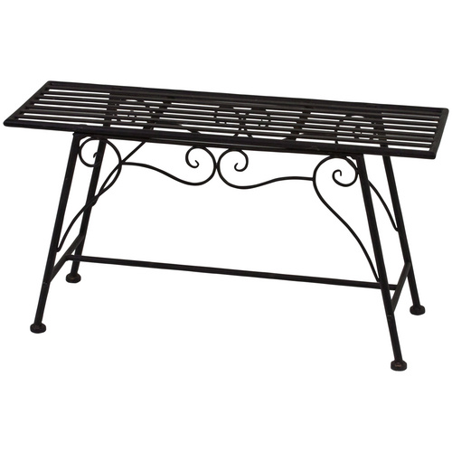 GARDEN PLEASURE Gartenbank Lorin, Stahl, 83x27x45 cm, rostfarben