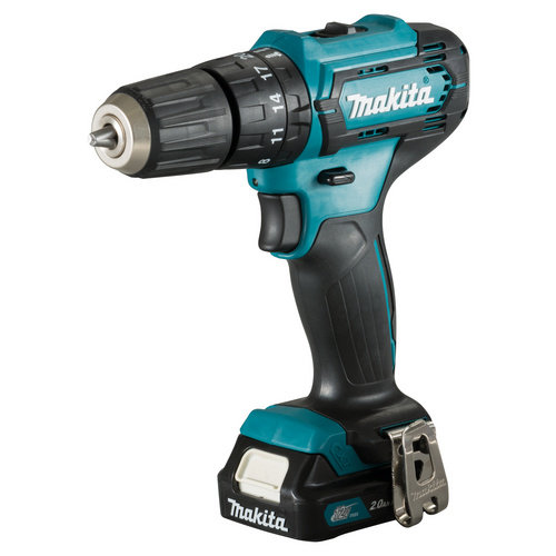 Image of MAKITA Akku-Schlagbohrschrauber »HP333DSAX1«, 12V, 2 x Akkus + Ladegerät - tuerkis | schwarz