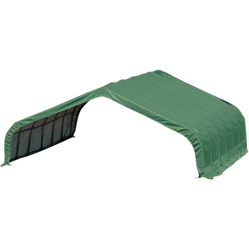 SHELTERLOGIC Ferienhaus »Run-in-Shed«, Kunststoff, BxHxT: 670 x 380 x 730 cm (Außenmaße inkl. Dachüberstand) - grau |  Kunststoff  |  49,64 m²