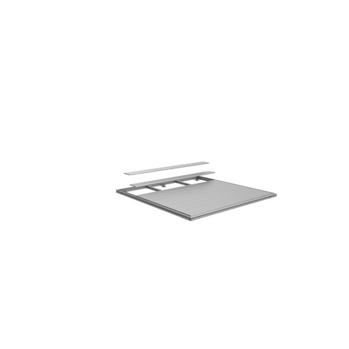 Thumbnail - BIOHORT Fundament »SmatBase«, Stahl/Aluminium, BxL: 172 x 332 cm - silberfarben