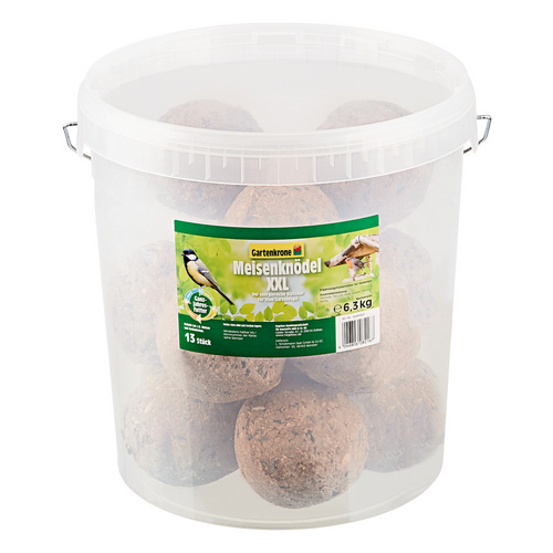 Gartenkrone Vogelfutter »Meisenknödel XXL ohne Netz«, 1 Eimer à 6500 g