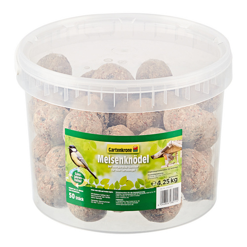 Gartenkrone Vogelfutter »Meisenknödel ohne Netz«, 1 Eimer à 4250 g - braun