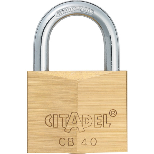 Image of ABUS Vorhangschloss, aus Metall, 40 mm Breite, messingfarben - goldfarben