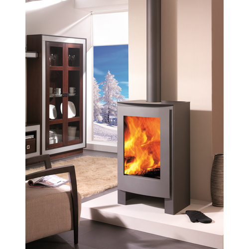 PANADERO Kaminofen »Nevada«, schwarzmetallic, Stahl, 8,7 kW (Rabatt: 53 %)