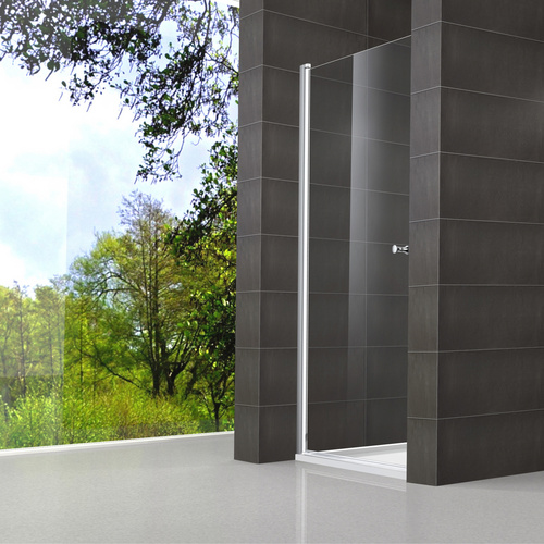 Thumbnail - WELLWATER Drehtür »Smart«, BxH: 80 x 195 cm, Glas, silberfarben/transparent