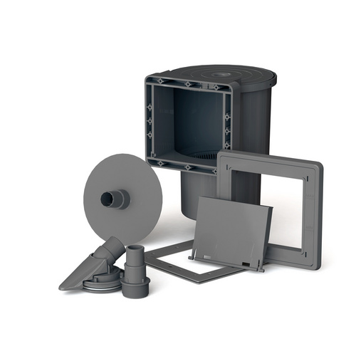 GRE Ovalpool, graphitfarben, BxHxL: 300 ...