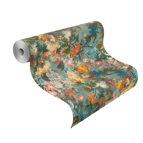 Thumbnail - Rasch Vliestapete, Blumen, mehrfarbig, matt - bunt