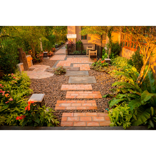 Thumbnail - Mr. GARDENER Splitt, Körnung: 8 mm - 16 mm, 25 kg, grau/rot/rotbraun