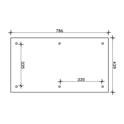 SKANHOLZ Carport »Taunus«, BxT: 439 x ...