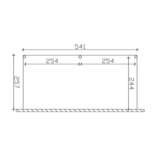 Thumbnail - SKANHOLZ Terrassenüberdachung »Monza«, Breite: 541 cm, Dach: Verbund-Sicherheits-Glas (VSG), weiss